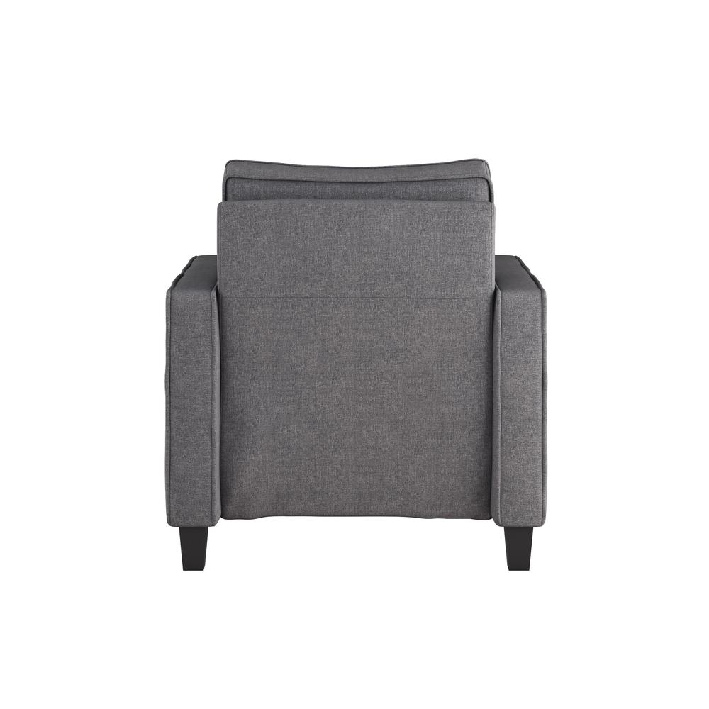 CorLiving Georgia Grey Fabric Accent Chair. Picture 5