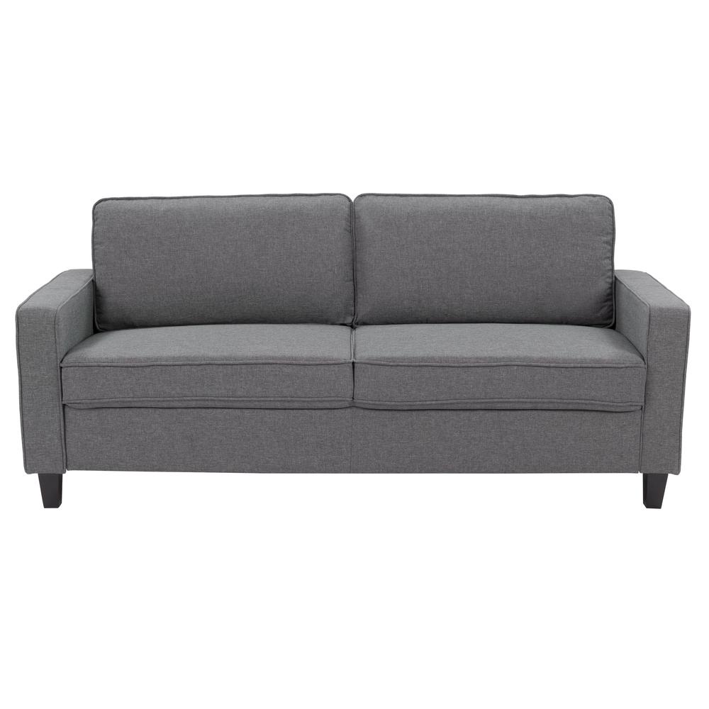 CorLiving Georgia Grey Fabric Three Seater Sofa and Chair Set - 2pcs. Picture 7