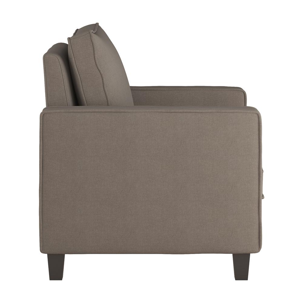 CorLiving Georgia Taupe Polyester Accent Chair. Picture 3