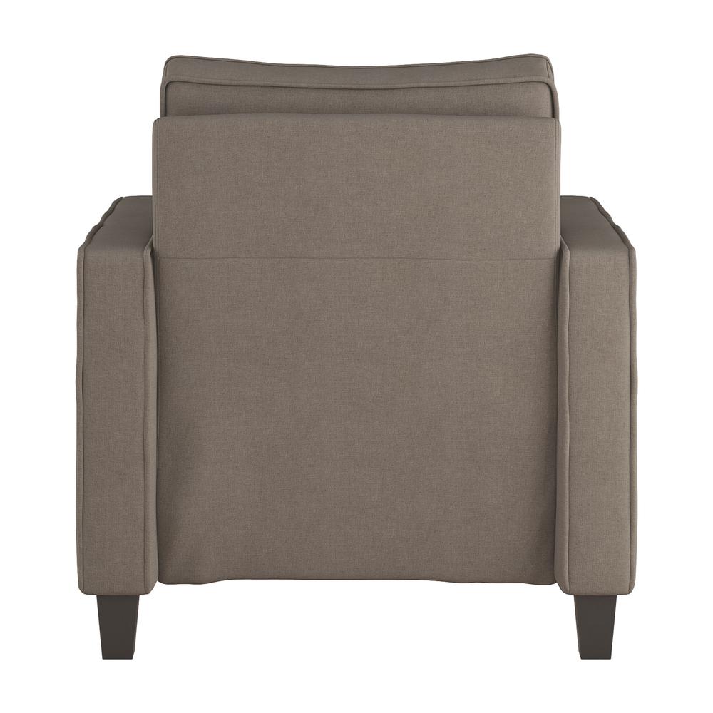 CorLiving Georgia Taupe Polyester Accent Chair. Picture 4
