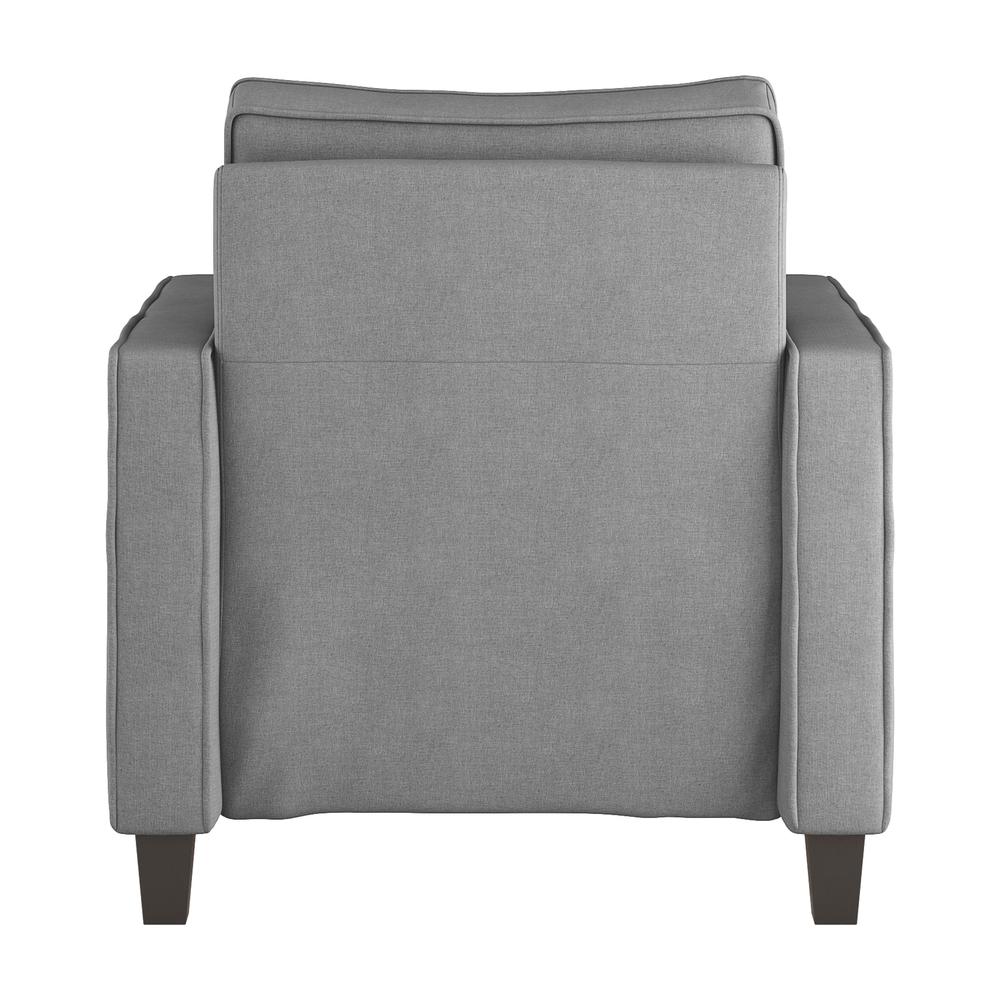 CorLiving Georgia Light Grey Polyester Accent Chair. Picture 4