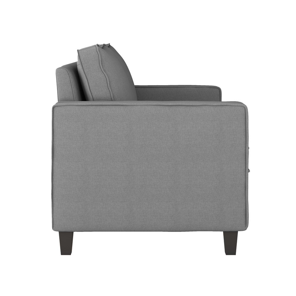 CorLiving Georgia Light Grey Polyester Loveseat Sofa. Picture 3