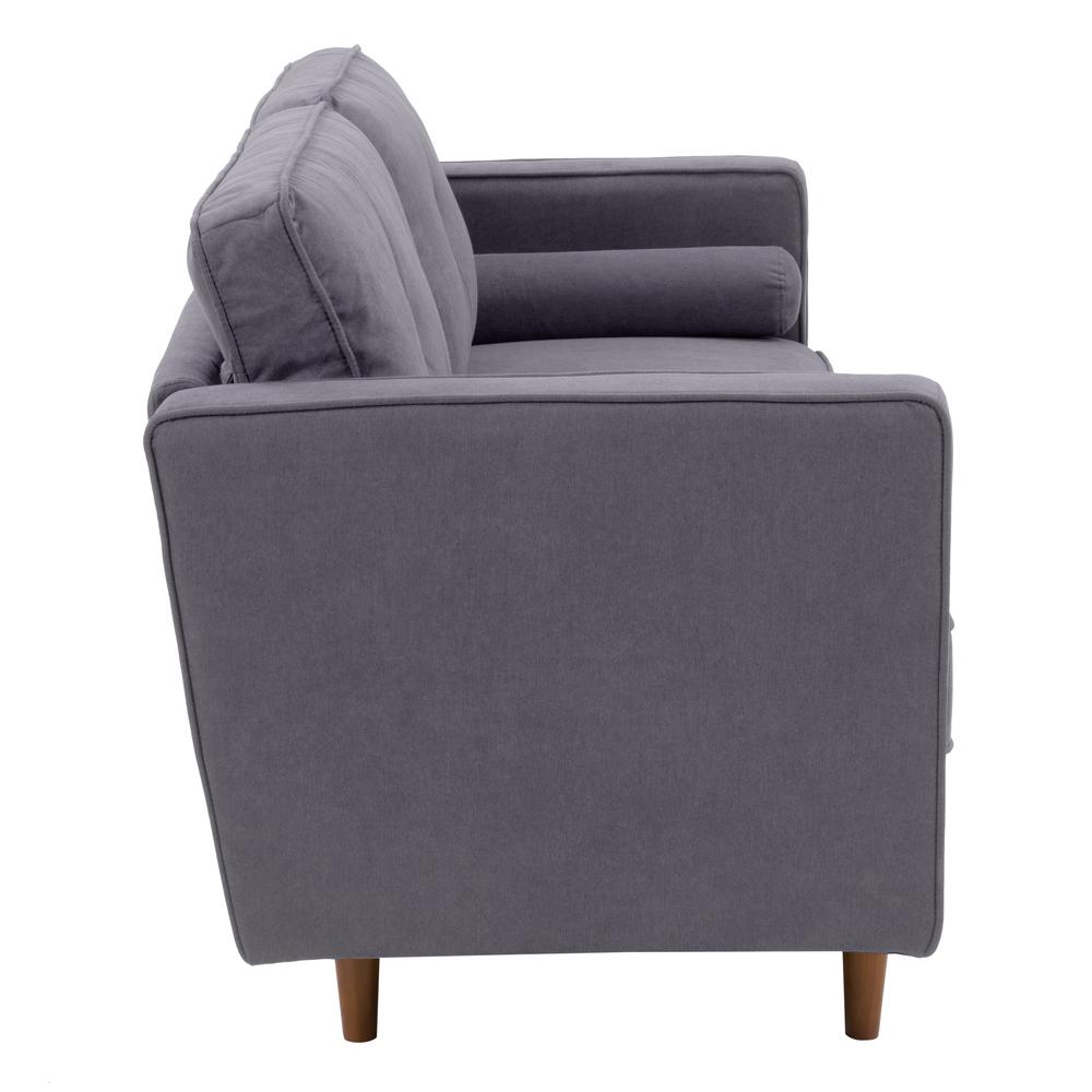 CorLiving Mulberry Fabric Upholstered Modern Sofa, Grey. Picture 4