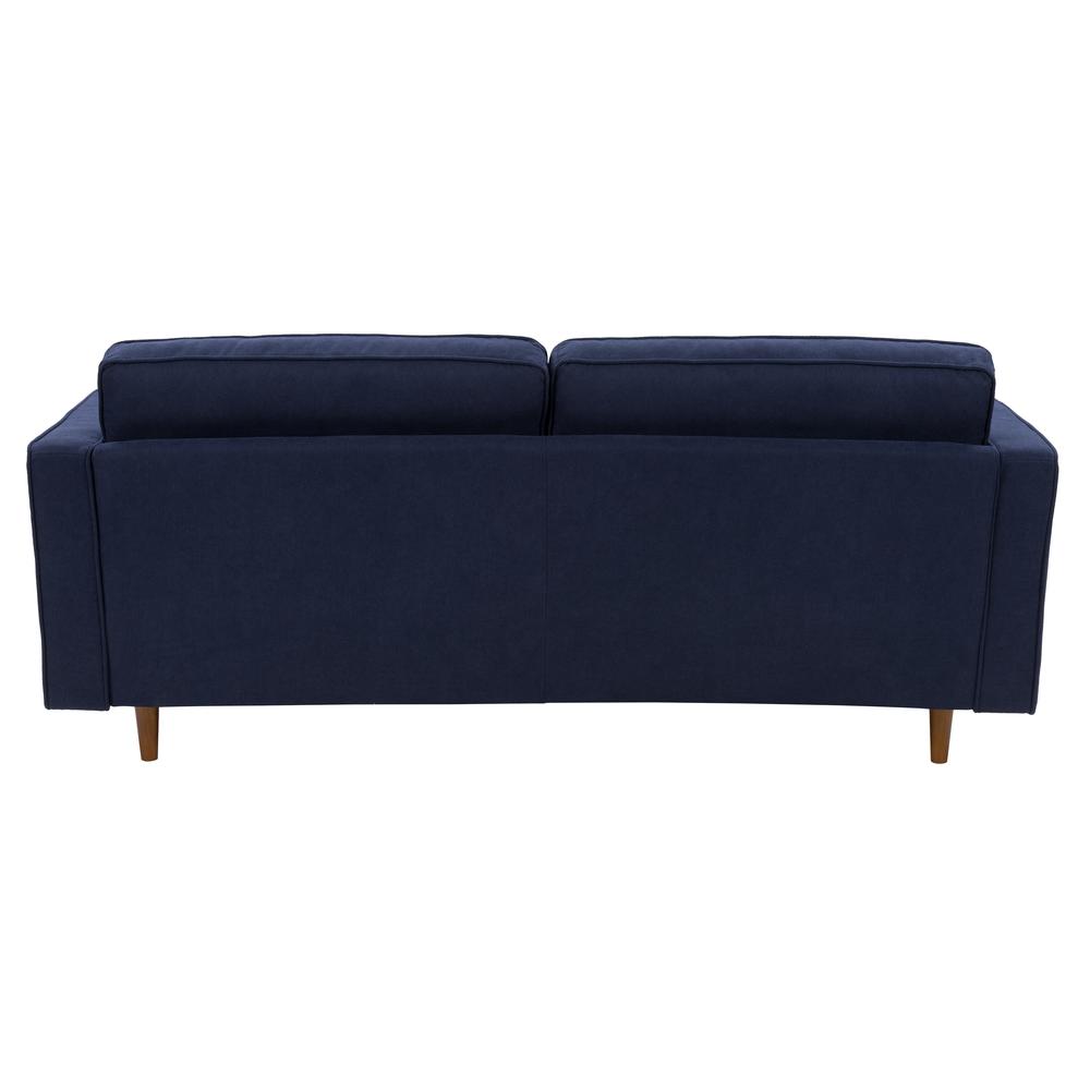 CorLiving Mulberry Fabric Upholstered Modern Sofa, Navy Blue. Picture 5