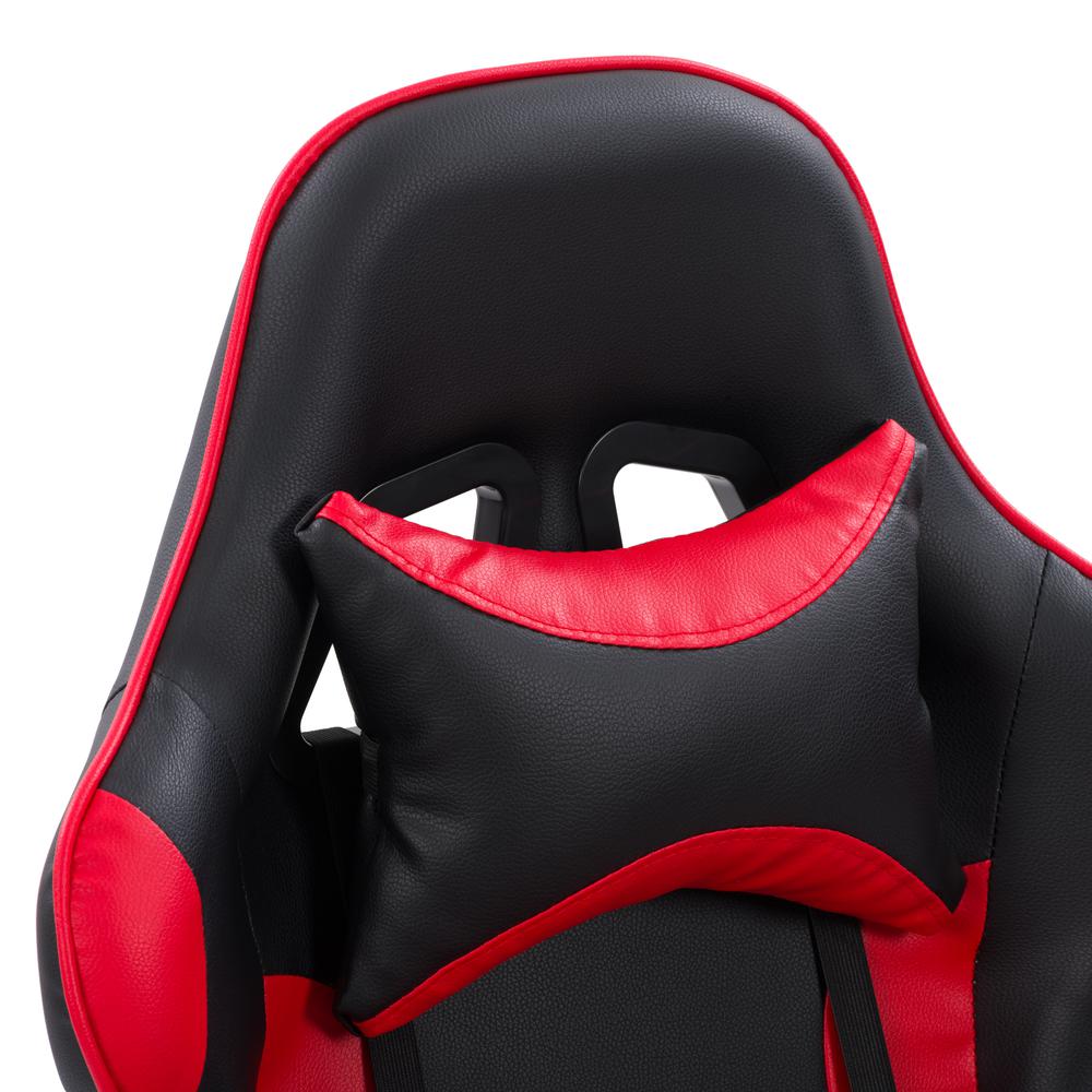CorLiving Ravagers Gaming Chair in Black and Red. Picture 9