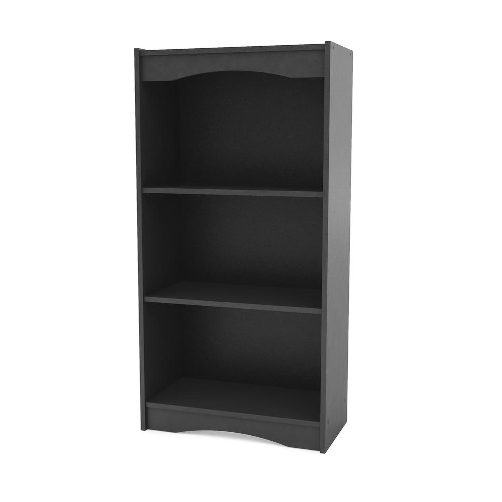 Hawthorn 48" Tall Bookcase in Midnight Black. Picture 1