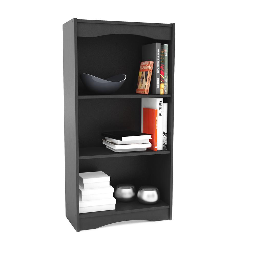 Hawthorn 48" Tall Bookcase in Midnight Black. Picture 4