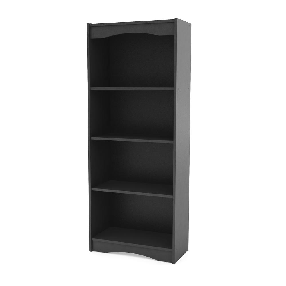 Hawthorn 60" Tall Bookcase in Midnight Black. Picture 1