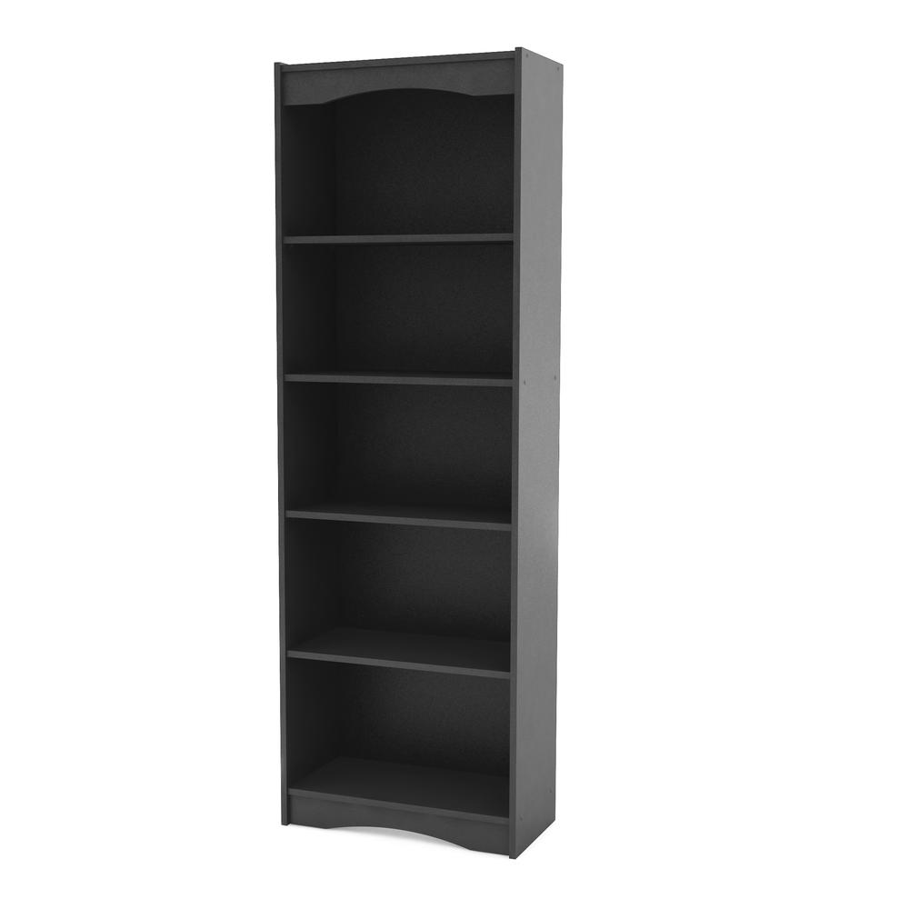 Hawthorn 72" Tall Bookcase in Midnight Black. Picture 1