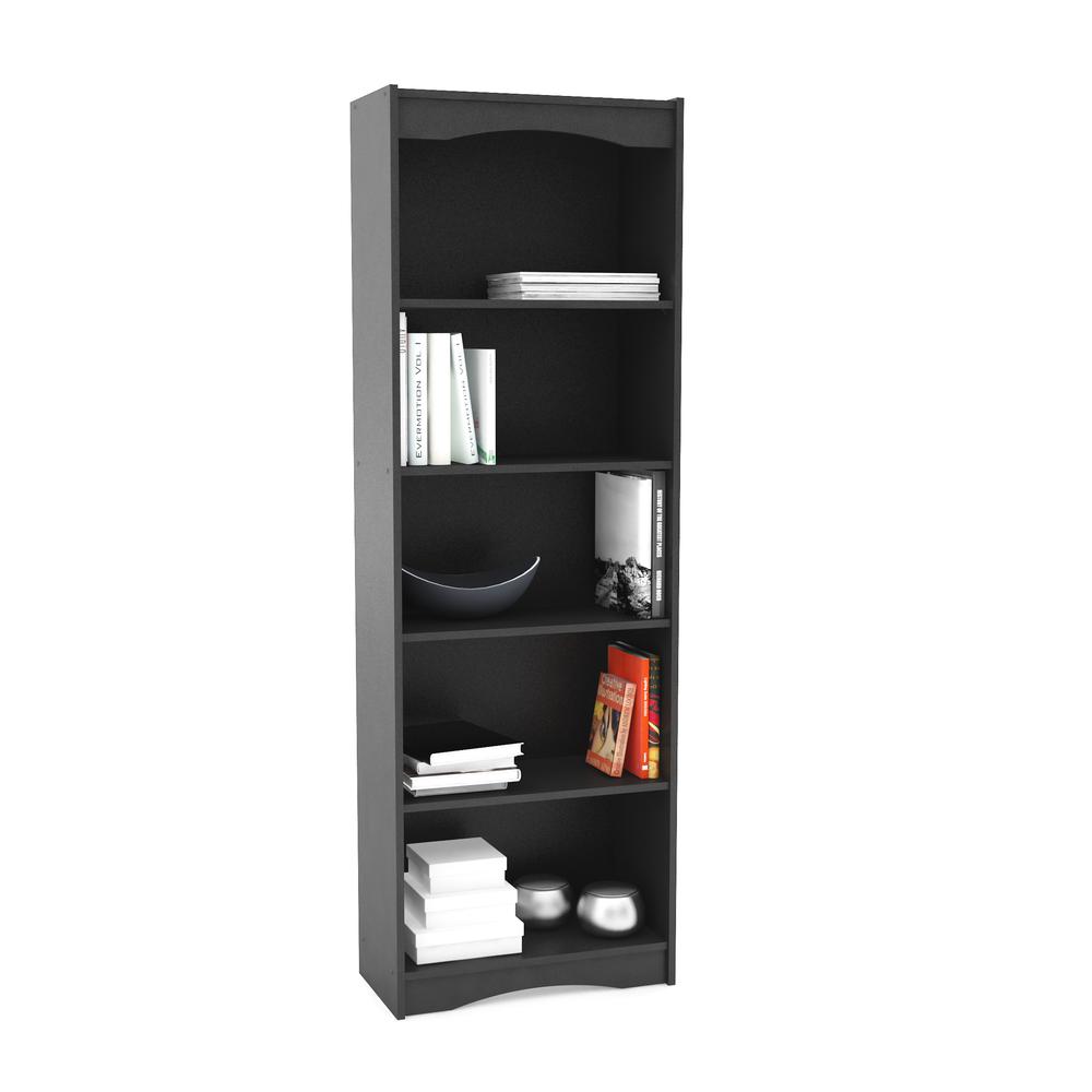 Hawthorn 72" Tall Bookcase in Midnight Black. Picture 4