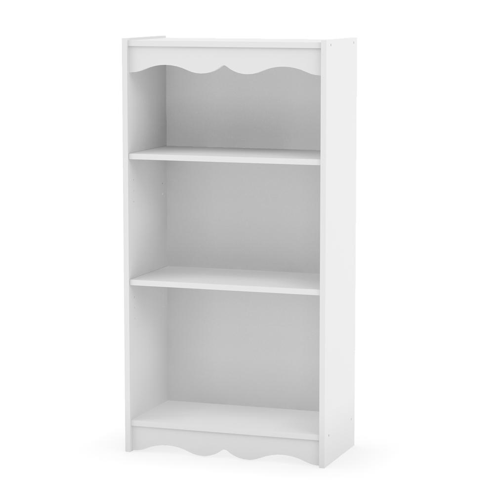 Hawthorn 48" Tall Bookcase in Frost White. Picture 1