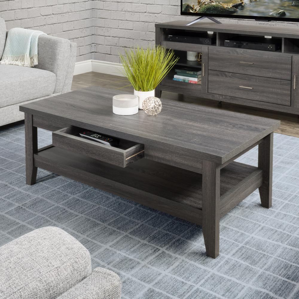 LHW-710-C Hollywood Coffee Table with Drawers. Picture 5