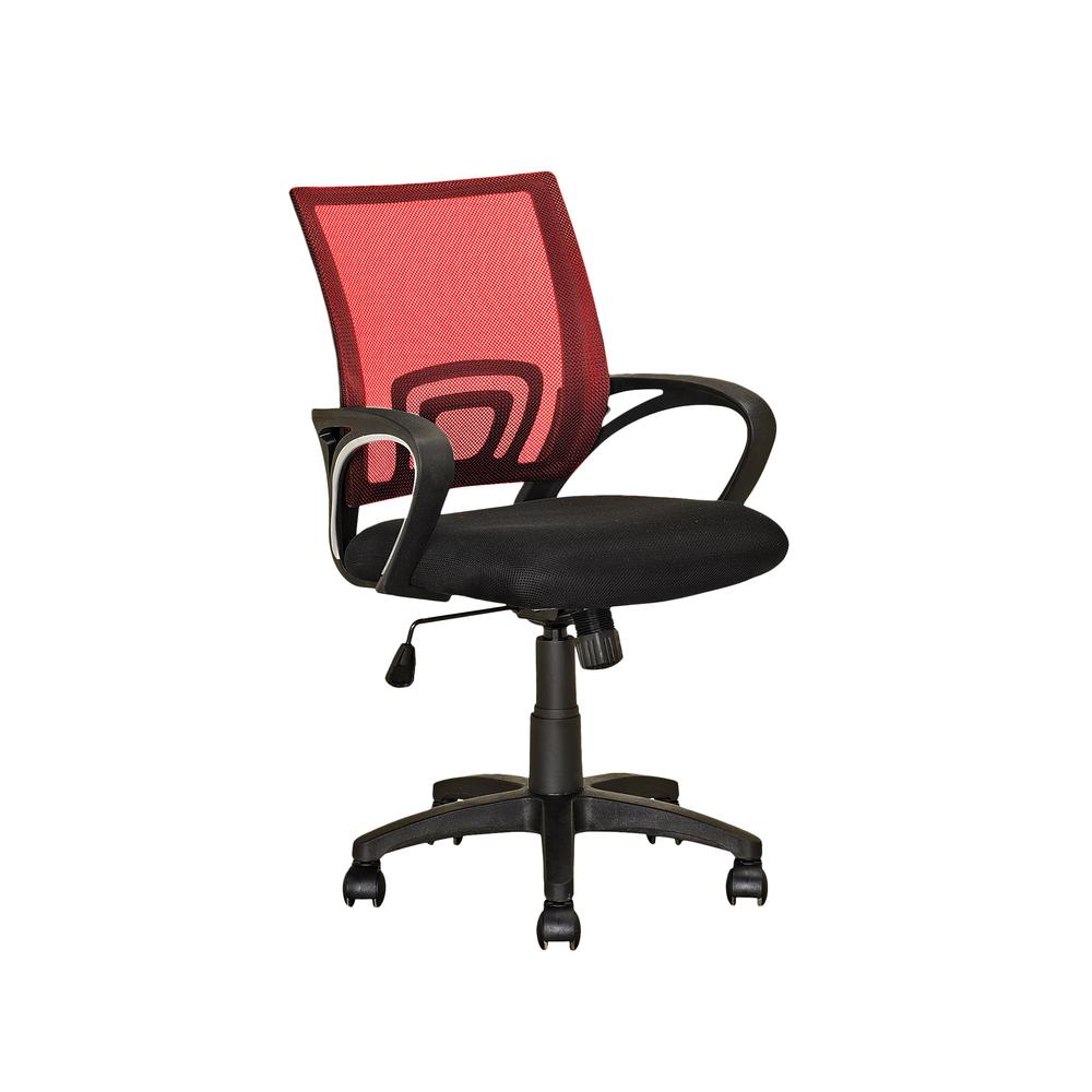 Workspace Red Mesh Back Office Chair. Picture 1