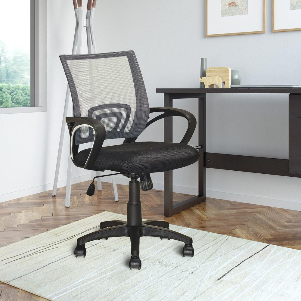 Workspace Dark Grey Mesh Back Office Chair. Picture 4