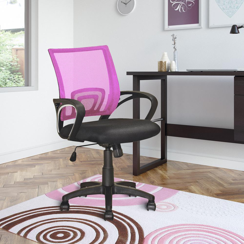 Workspace Pink Mesh Back Office Chair. Picture 4