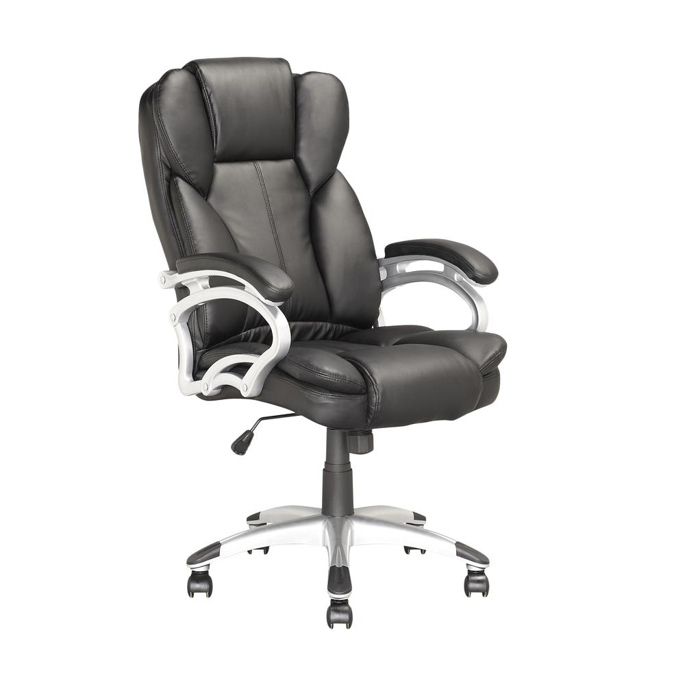 Workspace Executive Office Chair in Black Leatherette. The main picture.