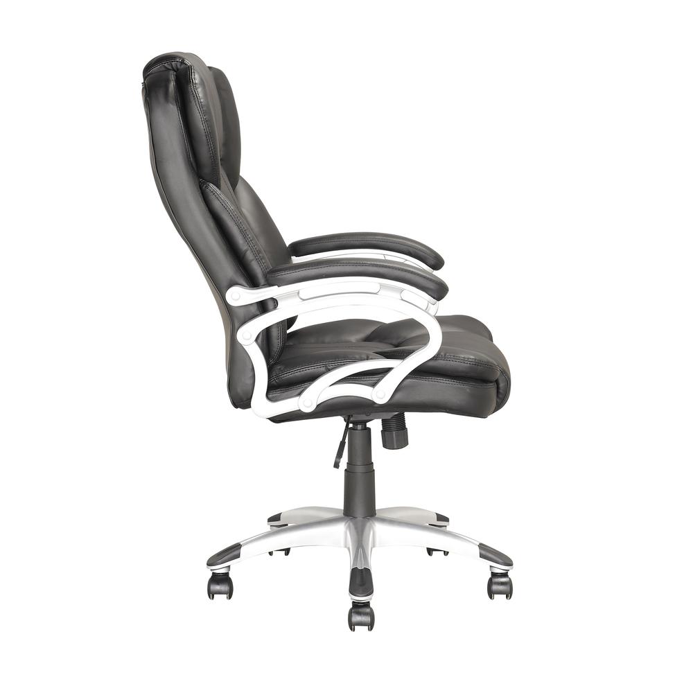 Workspace Executive Office Chair in Black Leatherette. Picture 4