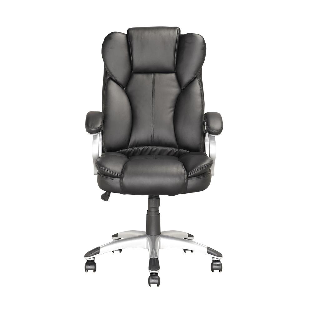 Workspace Executive Office Chair in Black Leatherette. Picture 5
