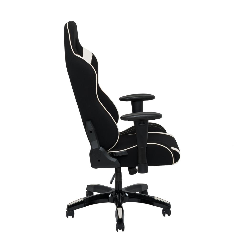 Black and White High Back Ergonomic Gaming Chair. Picture 5