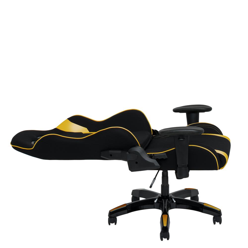 Black and Gold High Back Ergonomic Gaming Chair. Picture 4