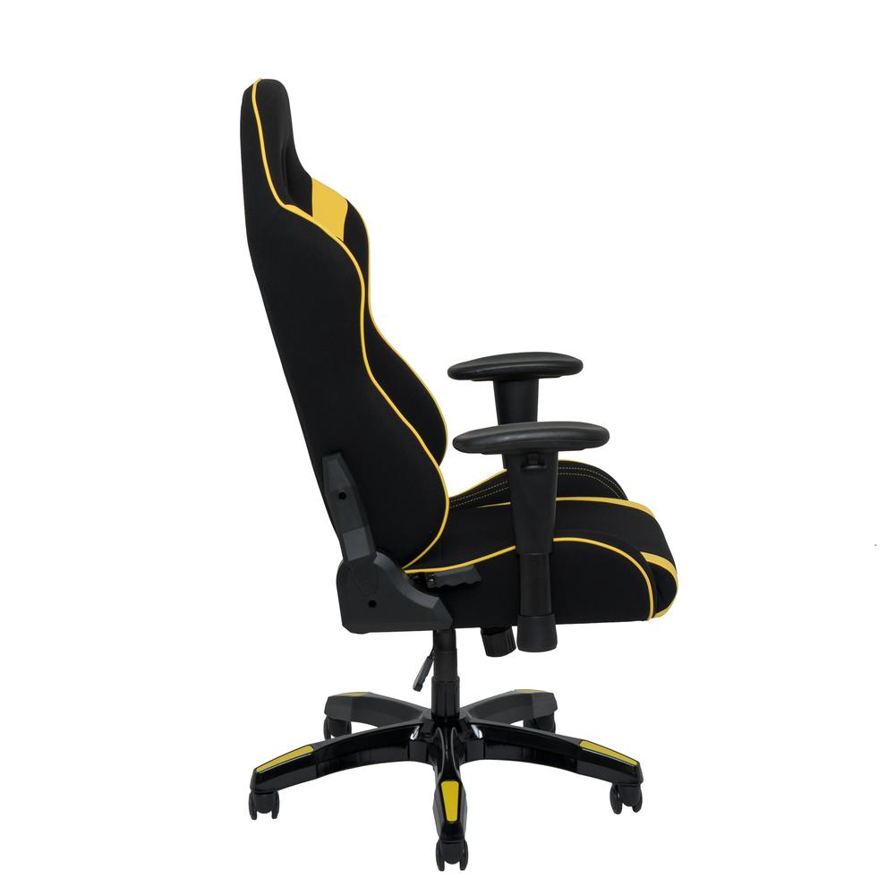 Black and Yellow High Back Ergonomic Gaming Chair. Picture 5