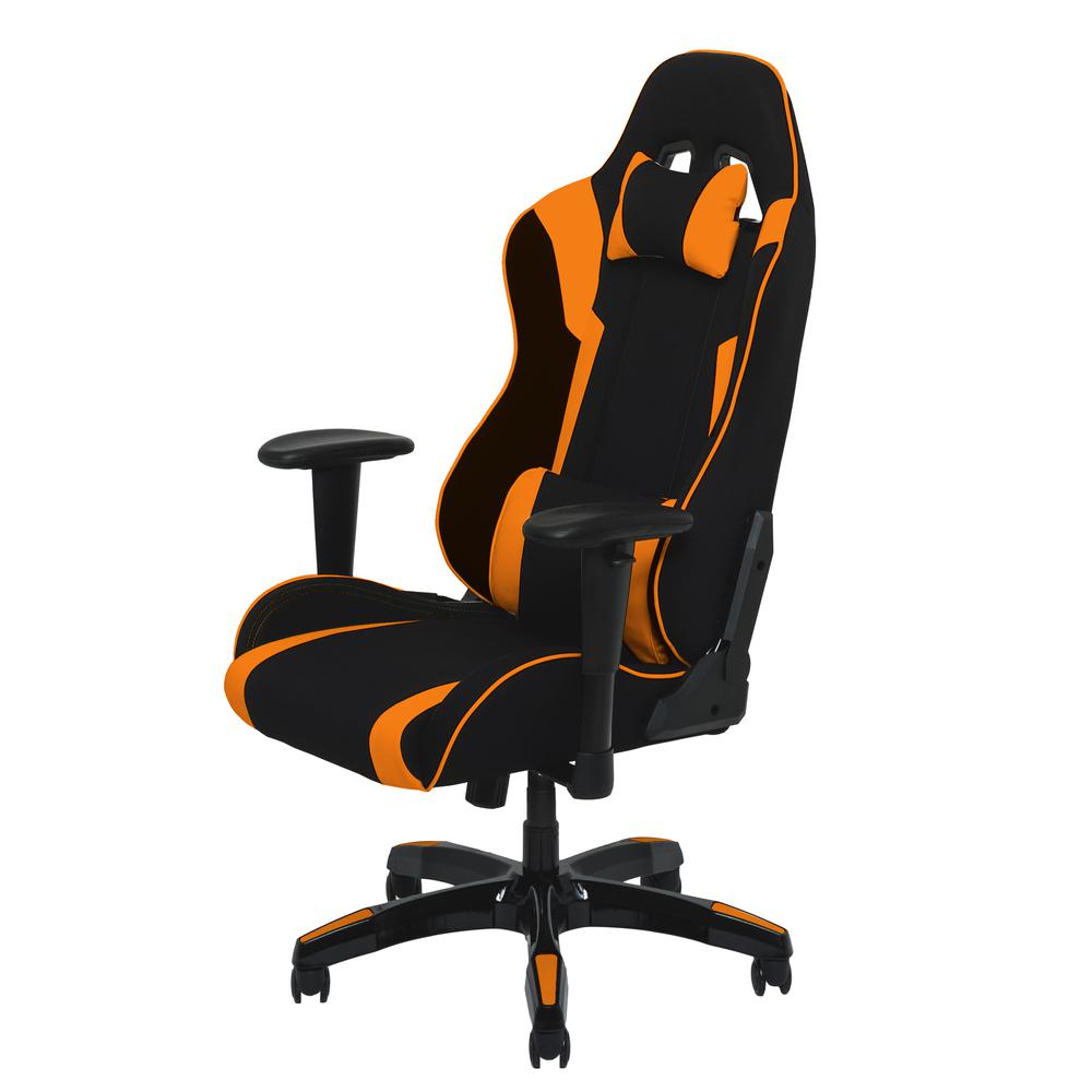 Black and Orange High Back Ergonomic Gaming Chair. Picture 2