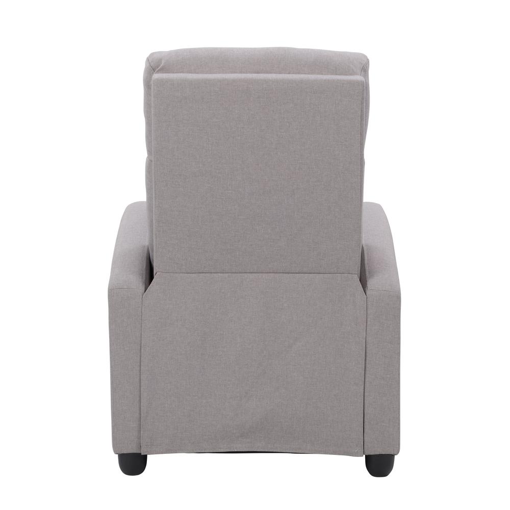 CorLiving Oren Polyester Recliner in Light Grey. Picture 8