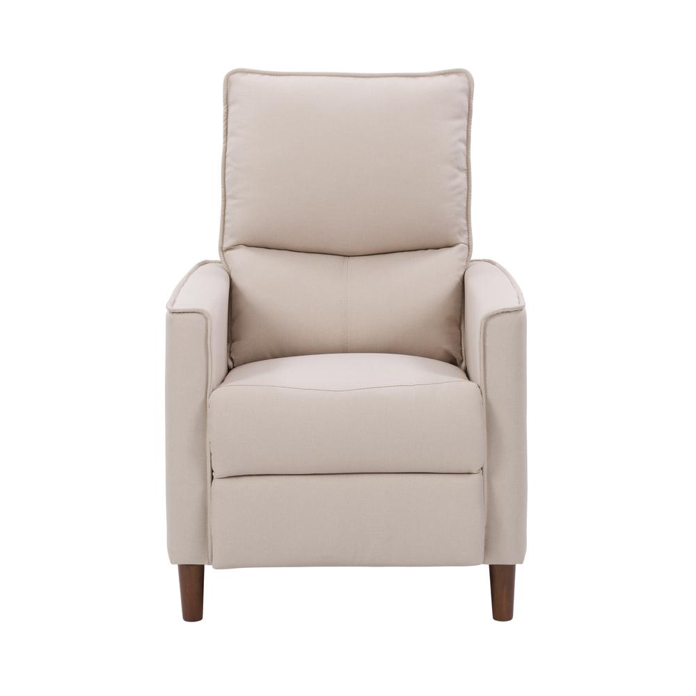 CorLiving Alder Manual Recliner in Beige. The main picture.