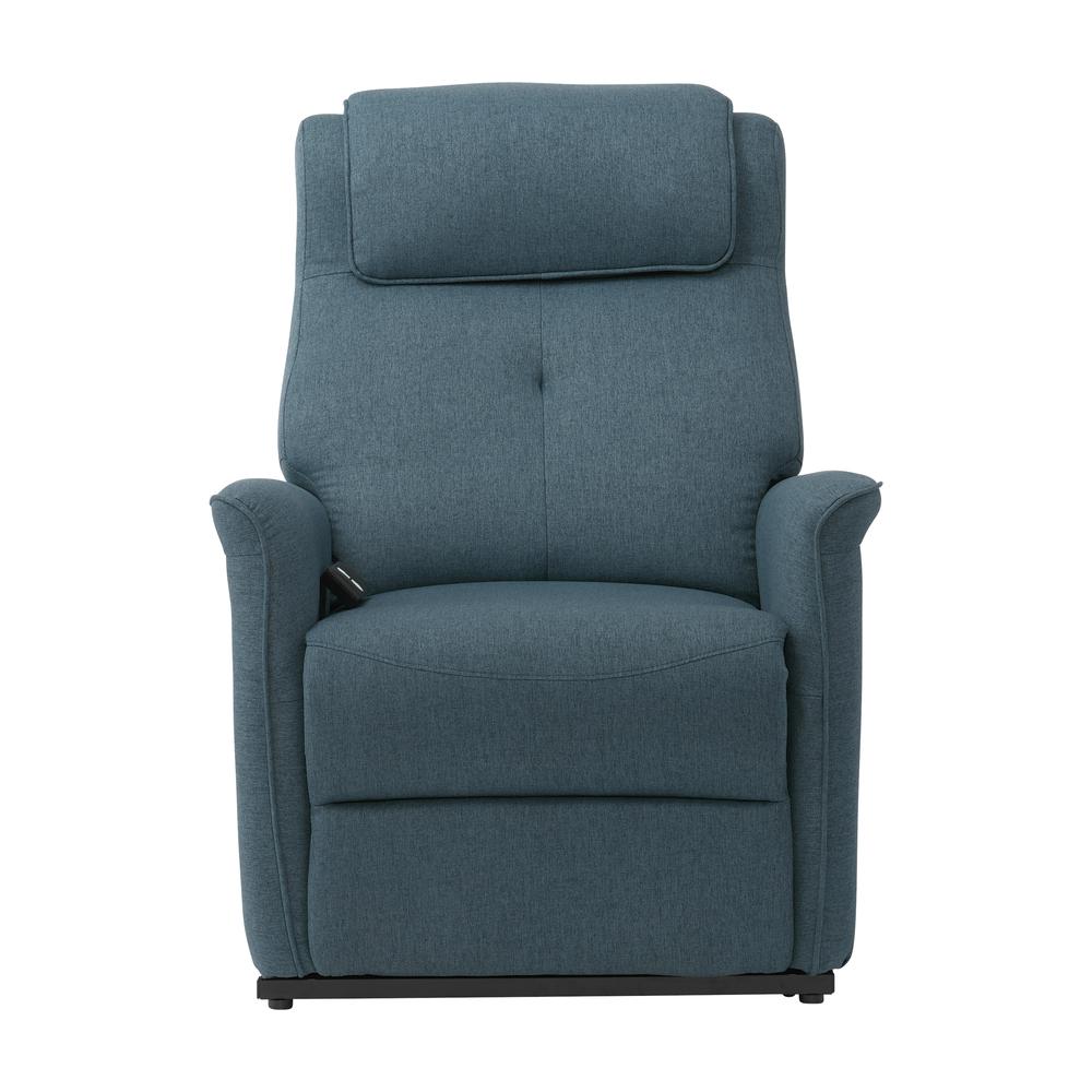 CorLiving Power Lift Recliner Blue. Picture 1