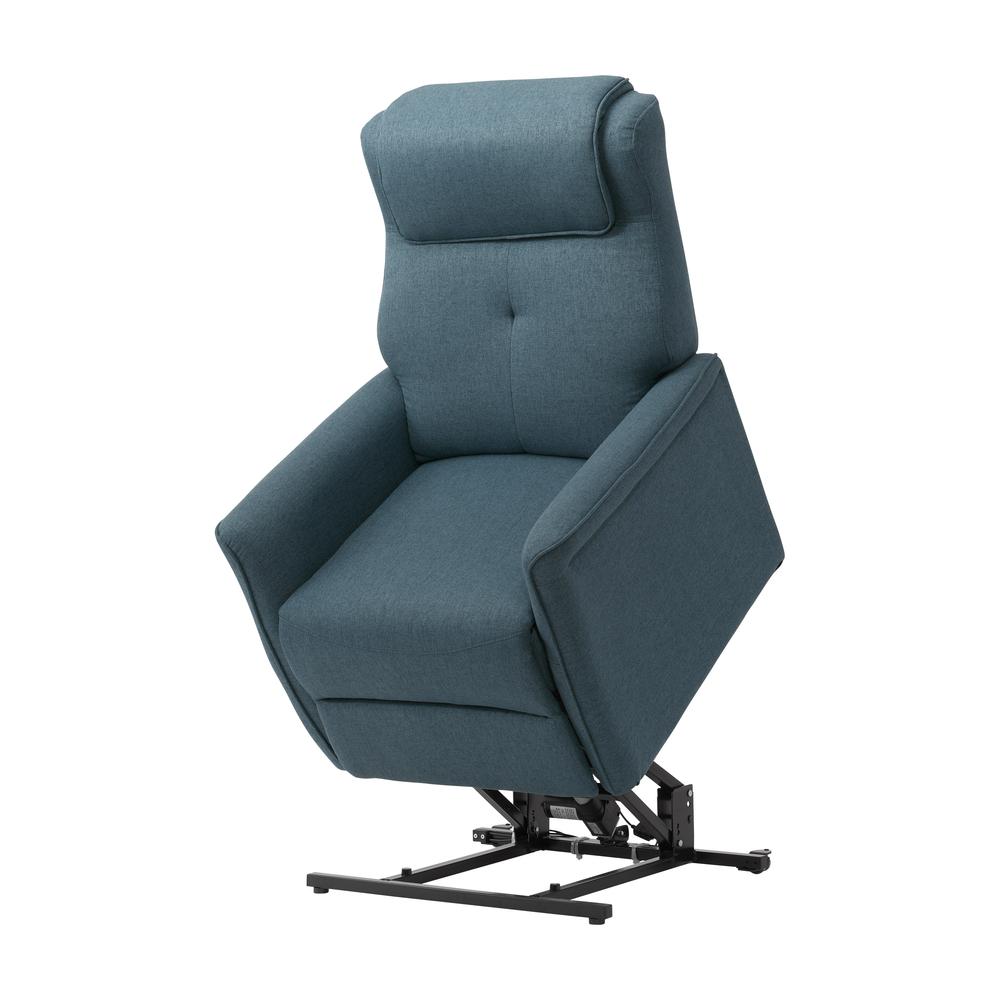 CorLiving Power Lift Recliner Blue. Picture 3