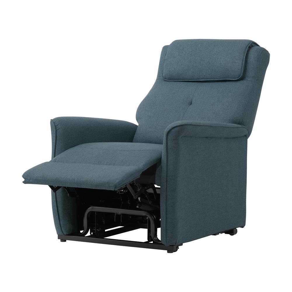 CorLiving Power Lift Recliner Blue. Picture 4