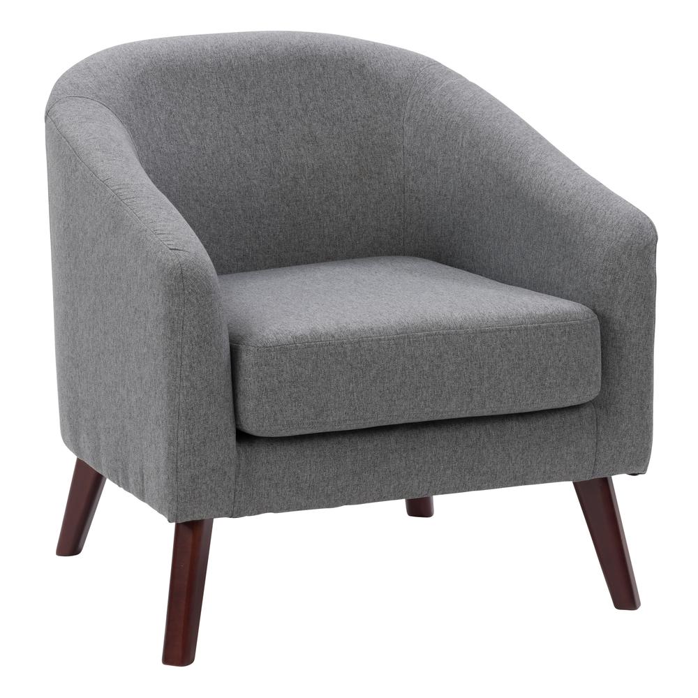 CorLiving Elwood Modern Tub Chair in Grey Grey. Picture 3