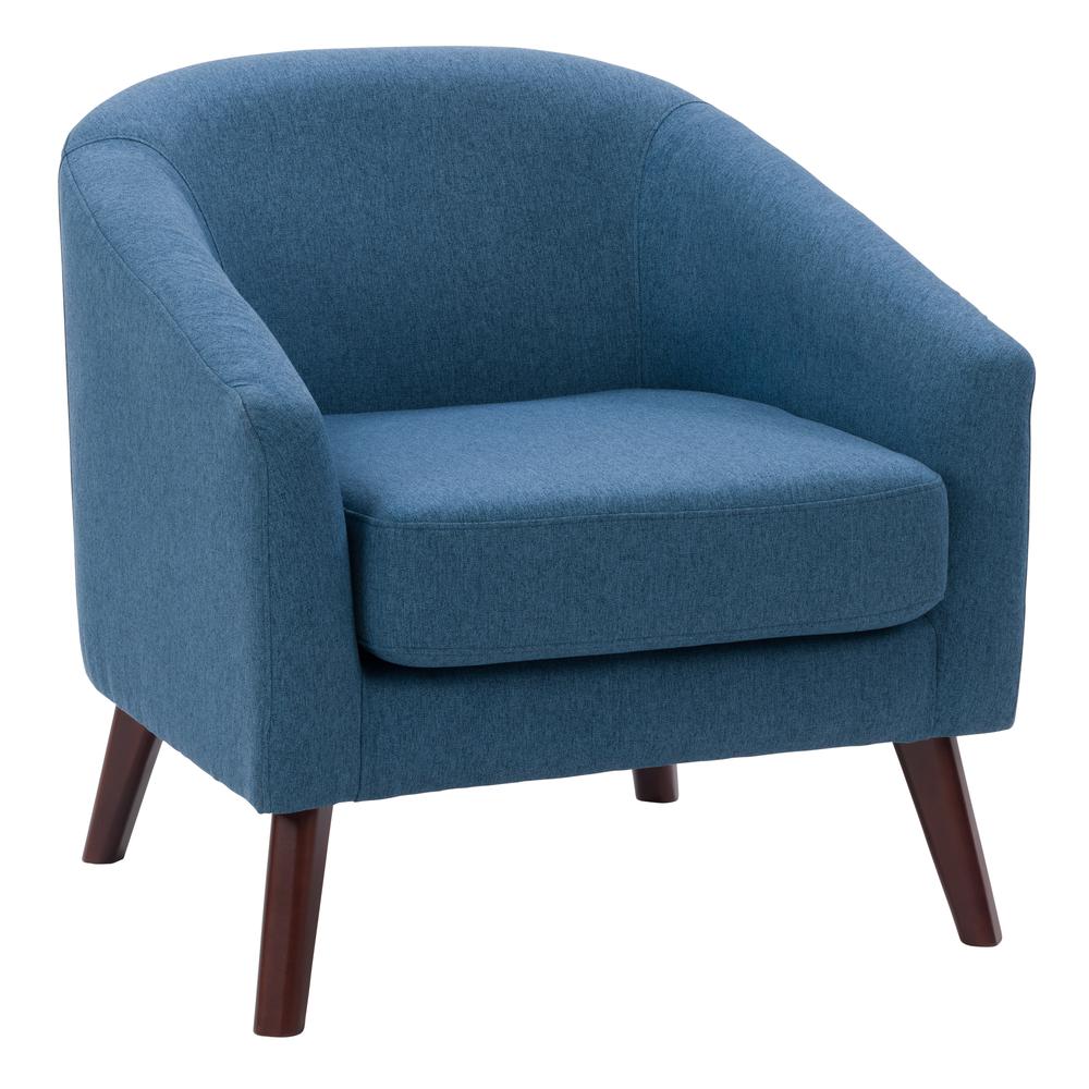 CorLiving Elwood Modern Tub Chair in Blue Blue. Picture 3