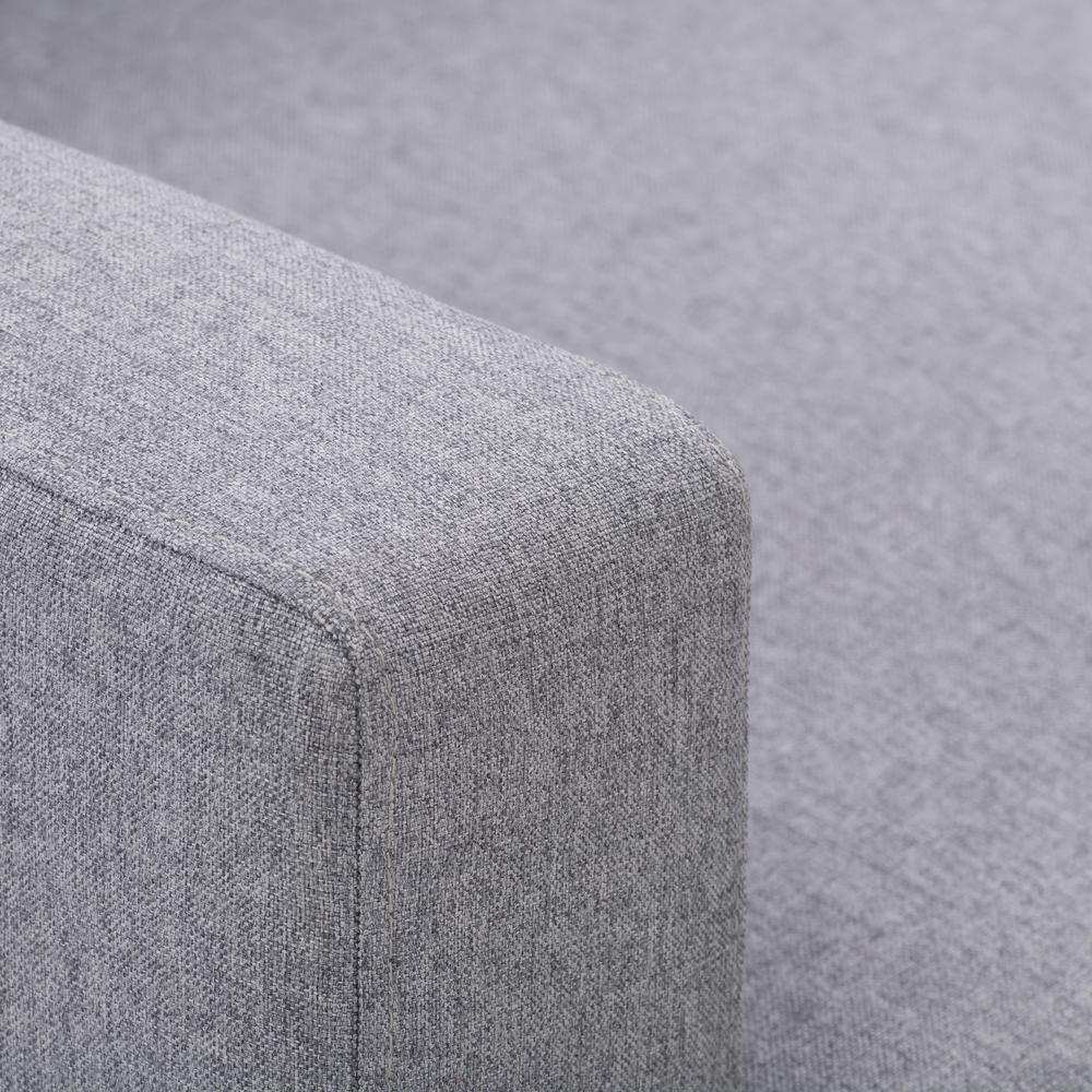 CorLiving Elwood Tufted Accent Chair in Grey Grey. Picture 11