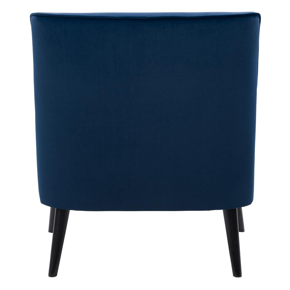 CorLiving Elwood Modern Accent Chair in Blue Dark Blue. Picture 6