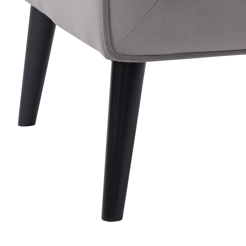 CorLiving Elwood Modern Accent Chair in Grey Grey. Picture 9