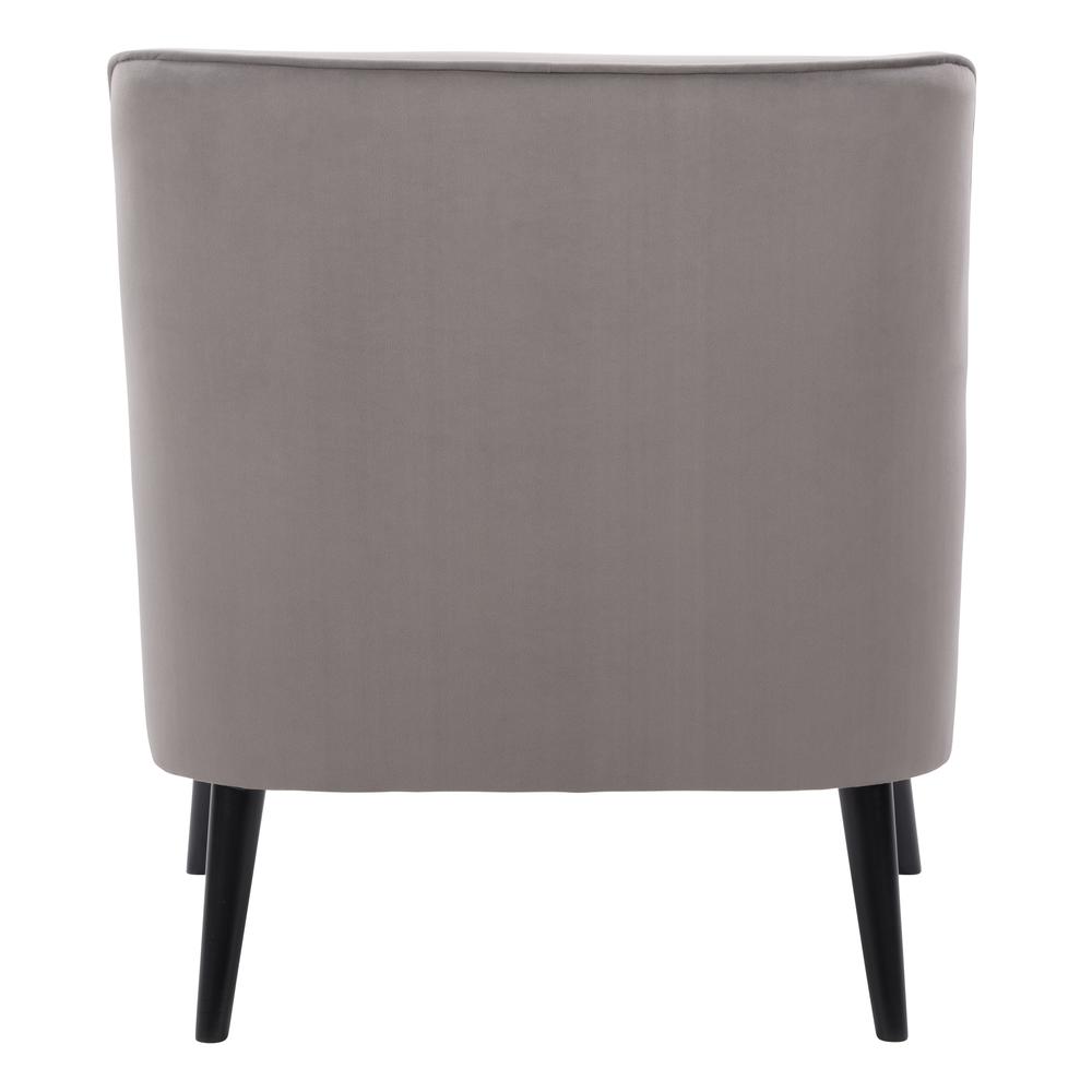 CorLiving Elwood Modern Accent Chair in Grey Grey. Picture 6