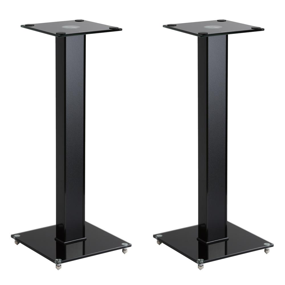 MPM-290-S 29" Gloss Black Fixed Height Speaker Stand, Set of 2. Picture 1