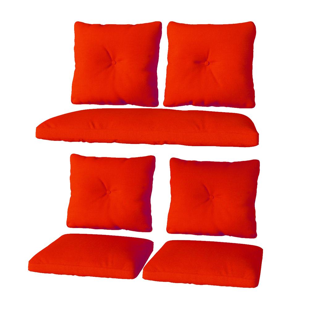 CorLiving 7pc Replacement Red Cushion Set. Picture 3