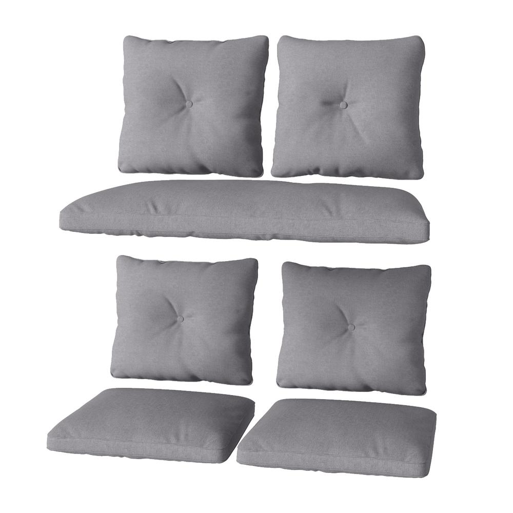CorLiving 7pc Replacement Grey Cushion Set. Picture 3
