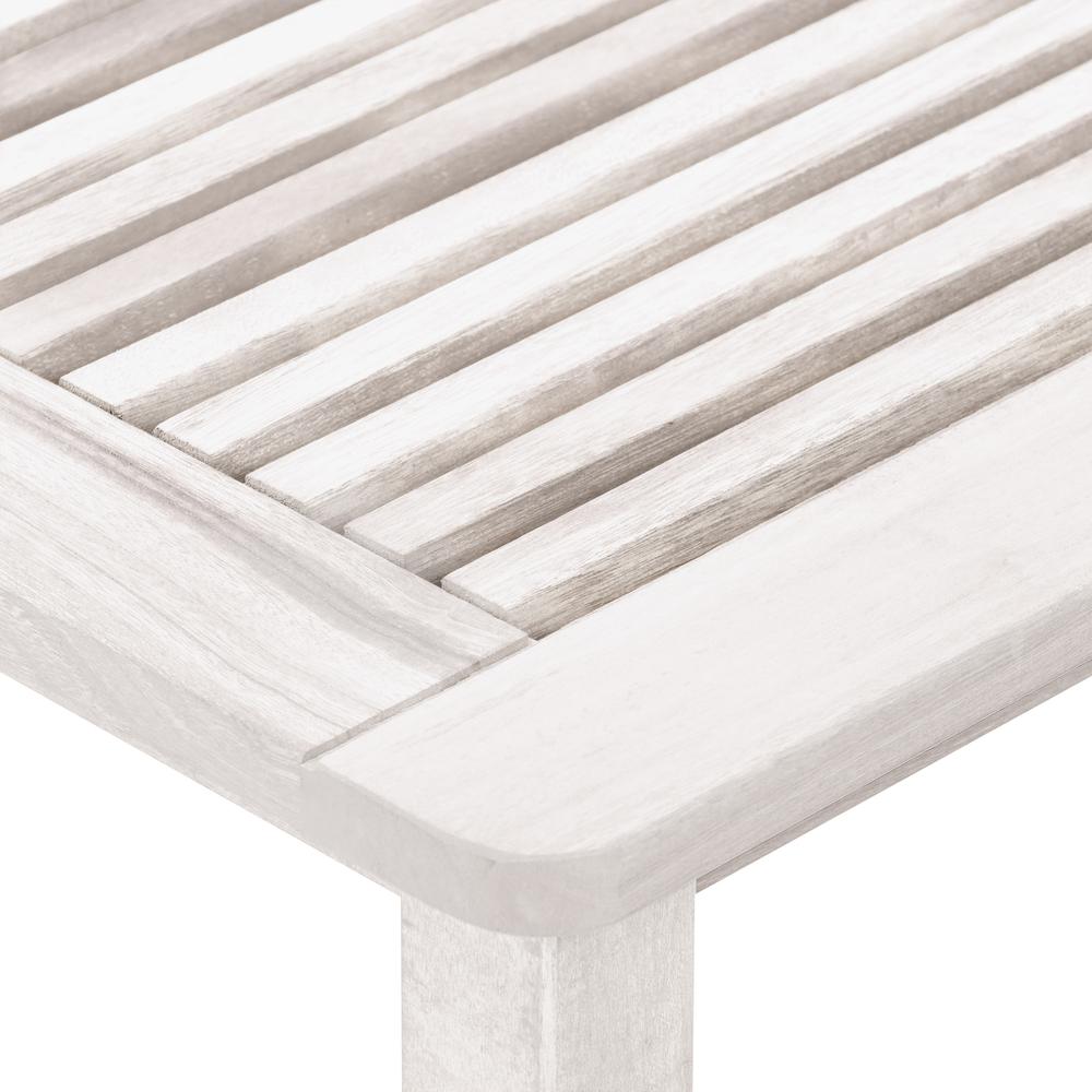 CorLiving Miramar Whitewashed Hardwood Outdoor Side Table. Picture 6