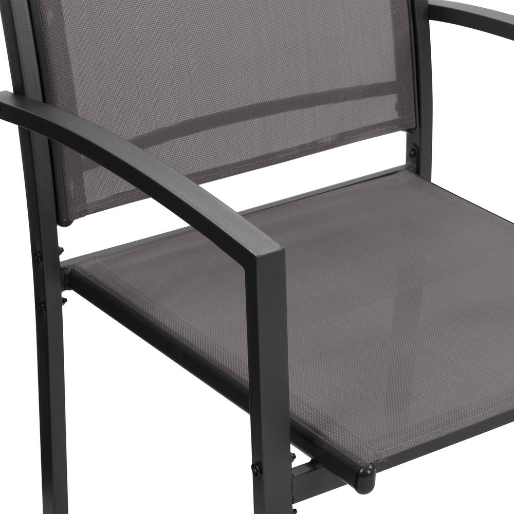 CorLiving Everett Grey Mesh Seat Conversation Set, 4pc. Picture 7