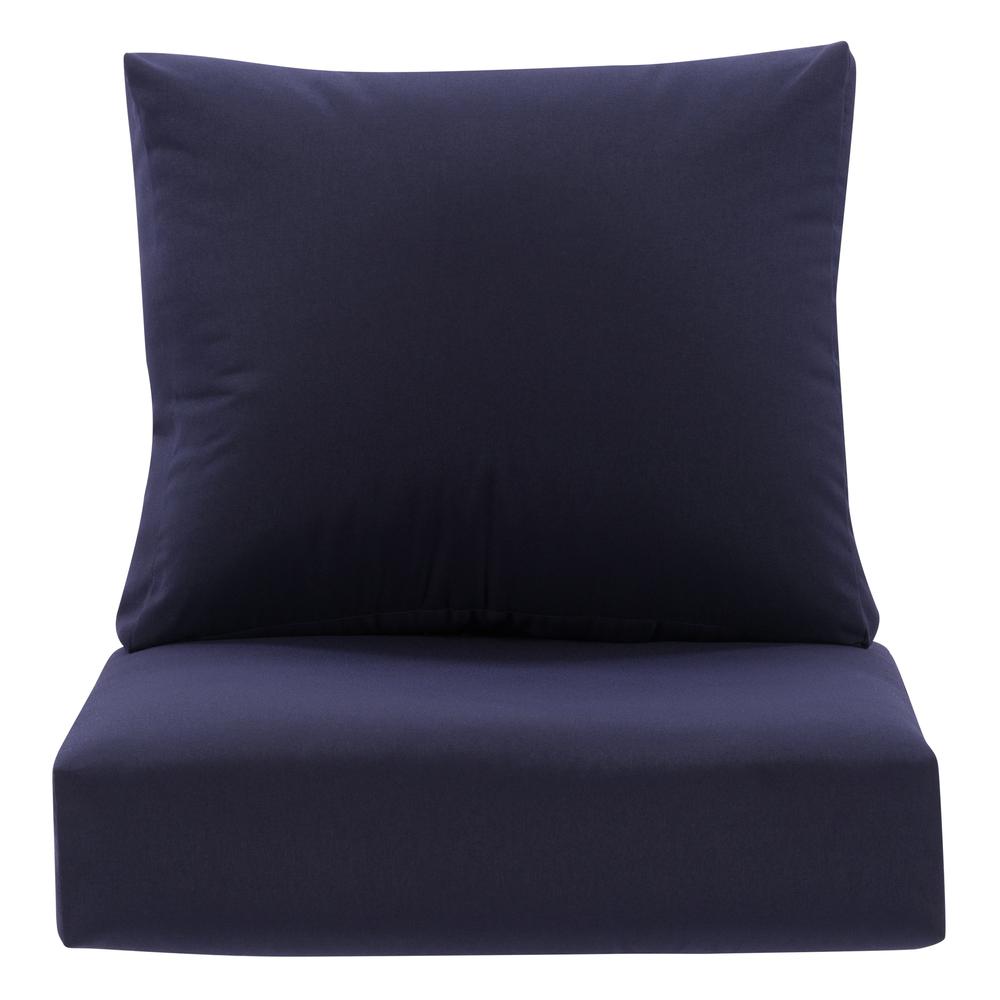 CorLiving Navy Single Chair Replacement Patio Cushion Set, 2pc. Picture 1