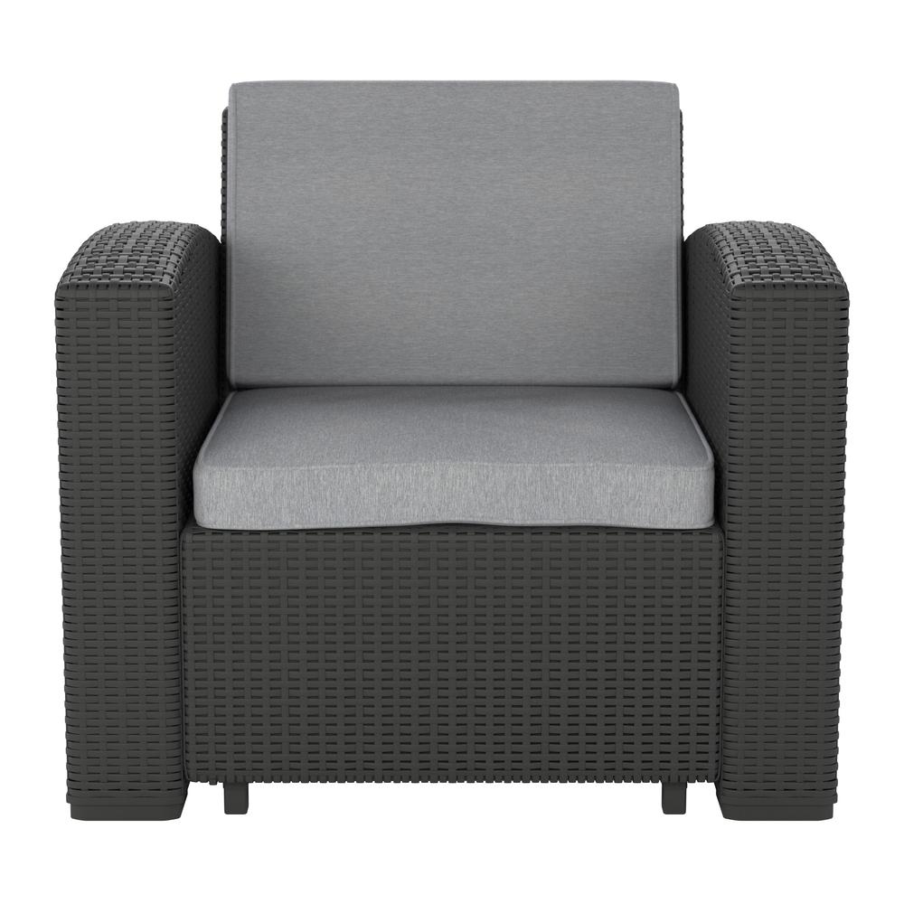 CorLiving Outdoor Patio Chair Black. Picture 1