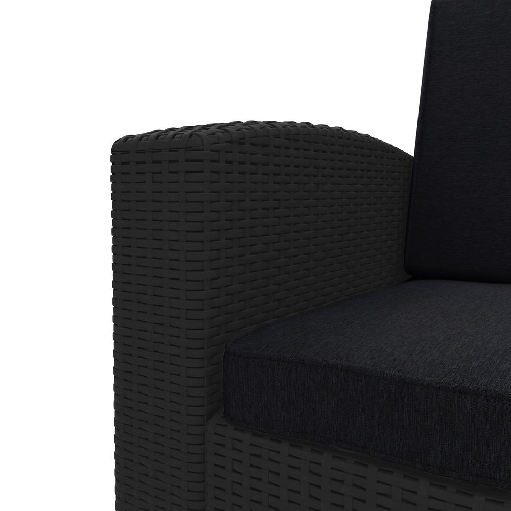 CorLiving Outdoor Patio Chair - Black. Picture 6