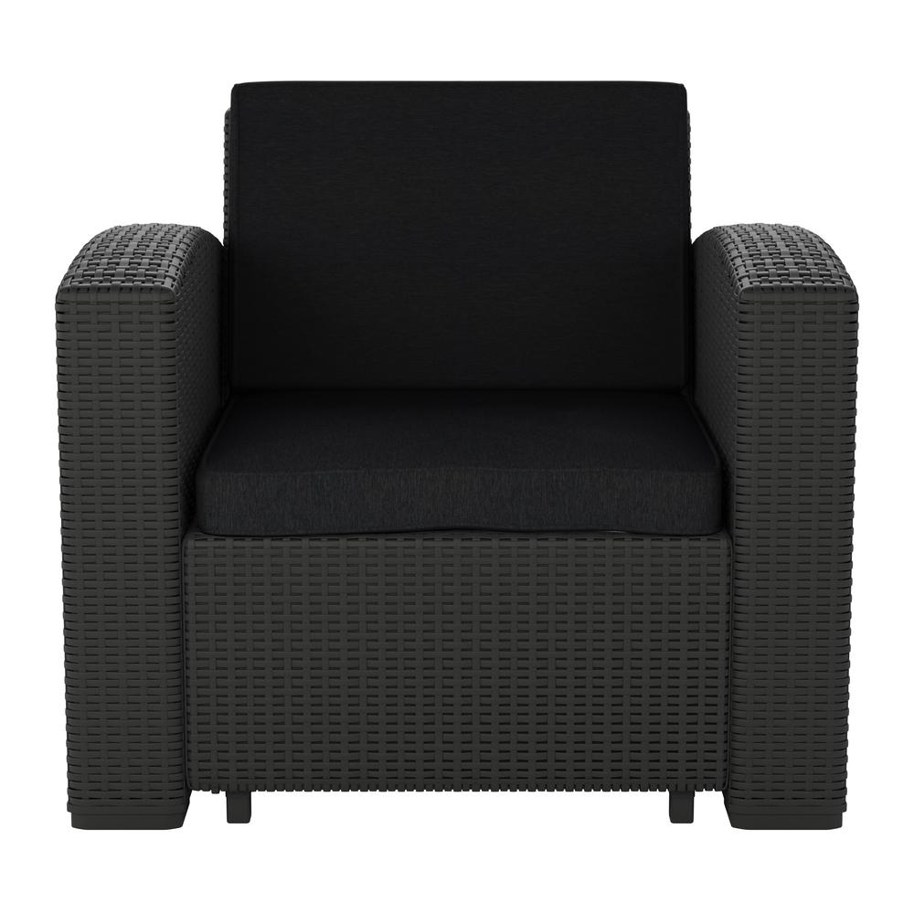 CorLiving Outdoor Patio Chair - Black. Picture 1