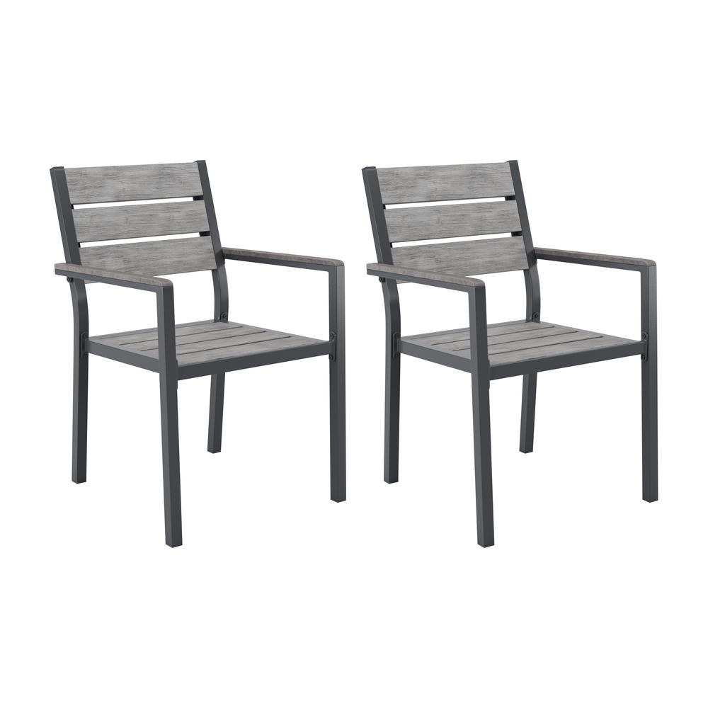 CorLiving Gallant Patio Dining Chairs, Set of 2. Picture 2