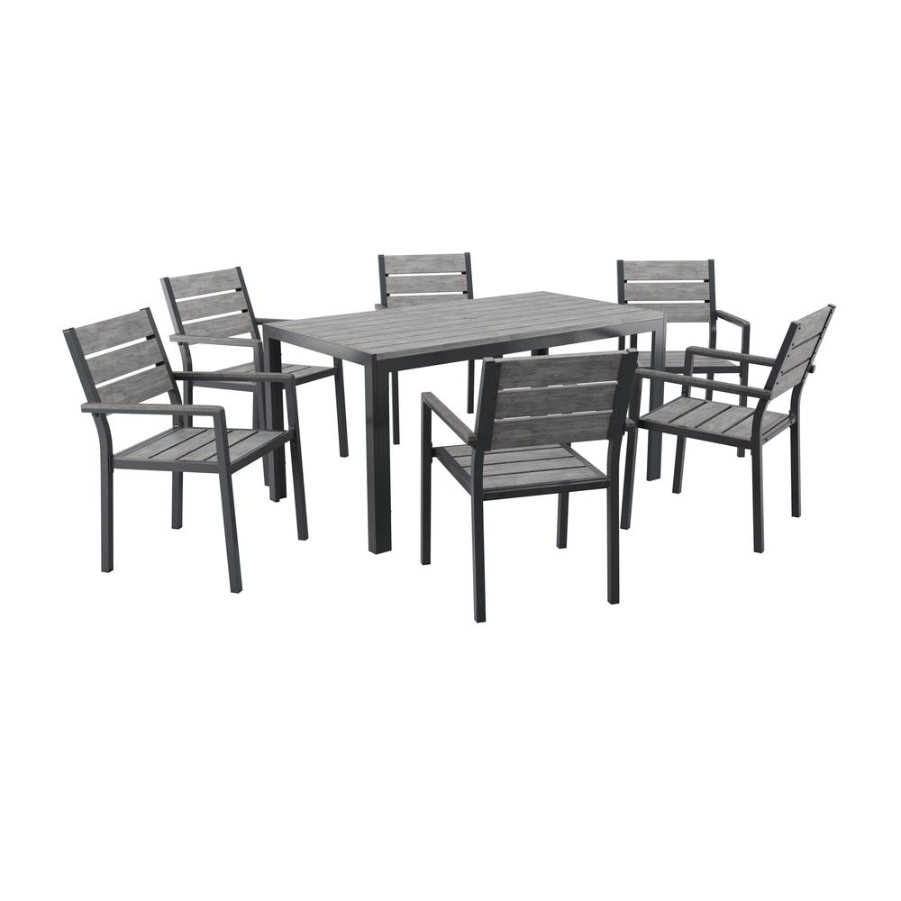 CorLiving Gallant Outdoor Dining Set, 7pc. Picture 1