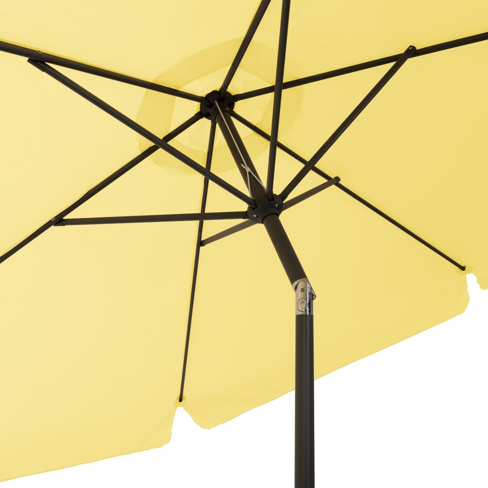 10ft Round Tilting Yellow Patio Umbrella and Round Umbrella Base. Picture 9