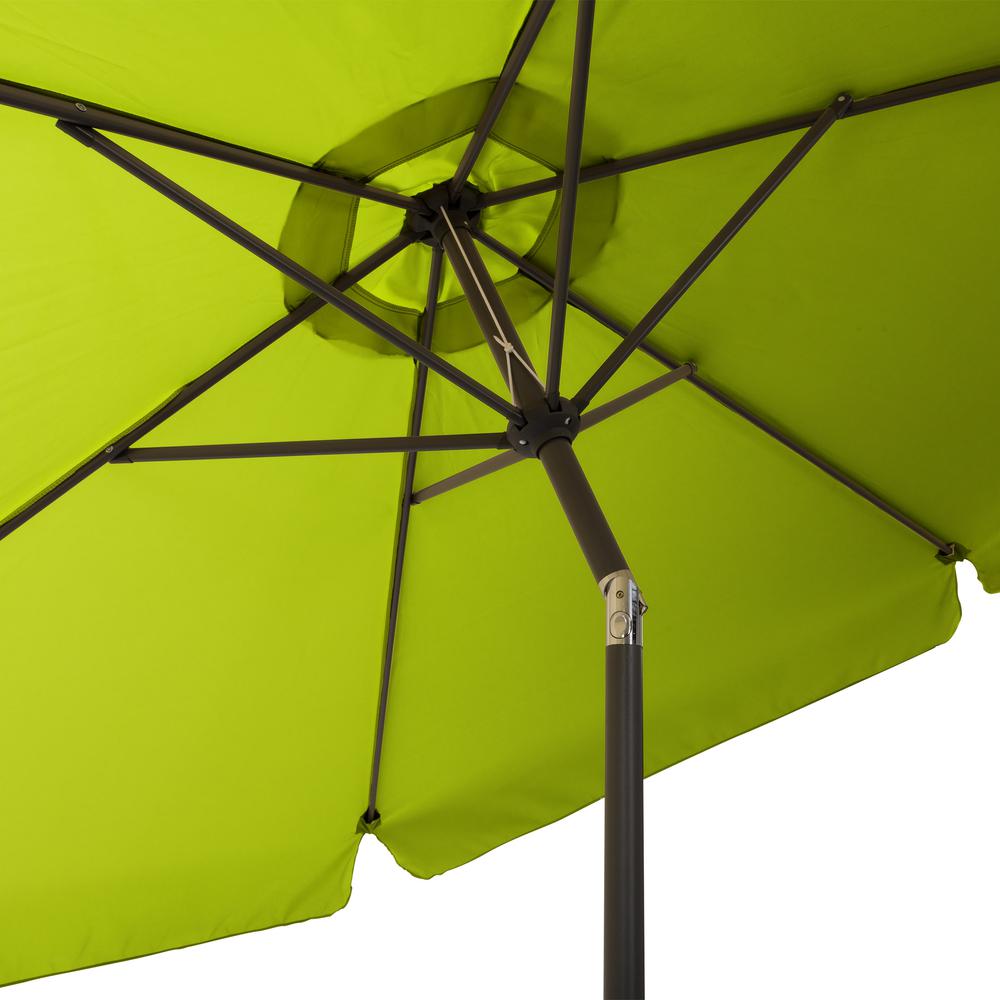 10ft Round Tilting Lime Green Patio Umbrella and Round Umbrella Base. Picture 9